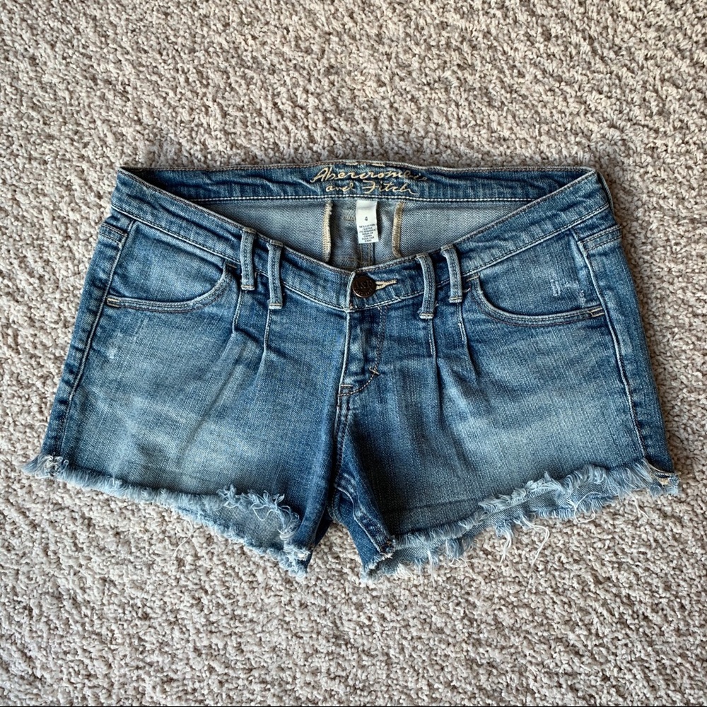 A&F Denim Low Rise Shorts